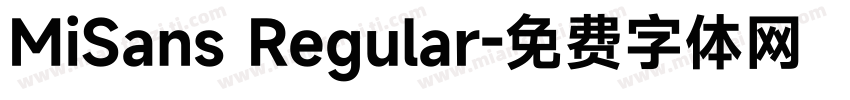 MiSans Regular字体转换
